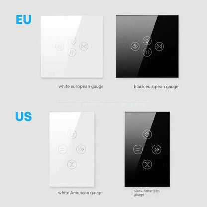 Tuya Smart WiFi Roller Shutter Curtain Light Wall Switch Voice Control Work With Alexa - www.Shopthatapp.com