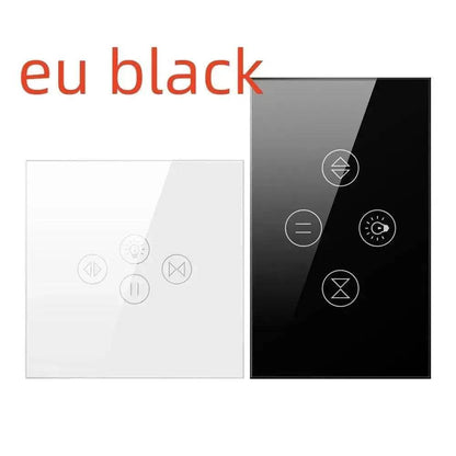 Tuya Smart WiFi Roller Shutter Curtain Light Wall Switch Voice Control Work With Alexa - www.Shopthatapp.com