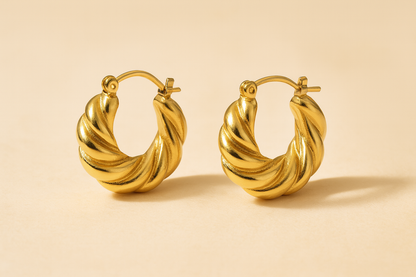 Serena Twist Hoops - www.Shopthatapp.com