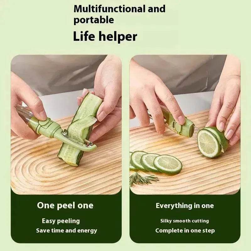Two-in-one Portable Home Folding Double Head Fruit Knife Peeler - www.Shopthatapp.com