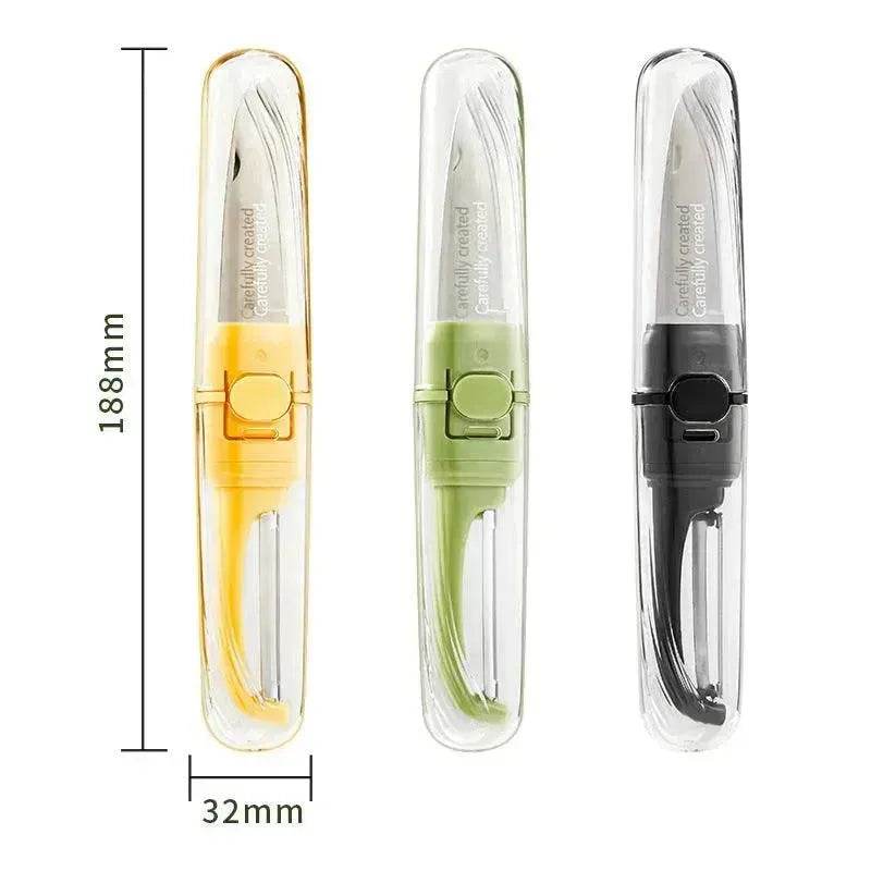 Two-in-one Portable Home Folding Double Head Fruit Knife Peeler - www.Shopthatapp.com