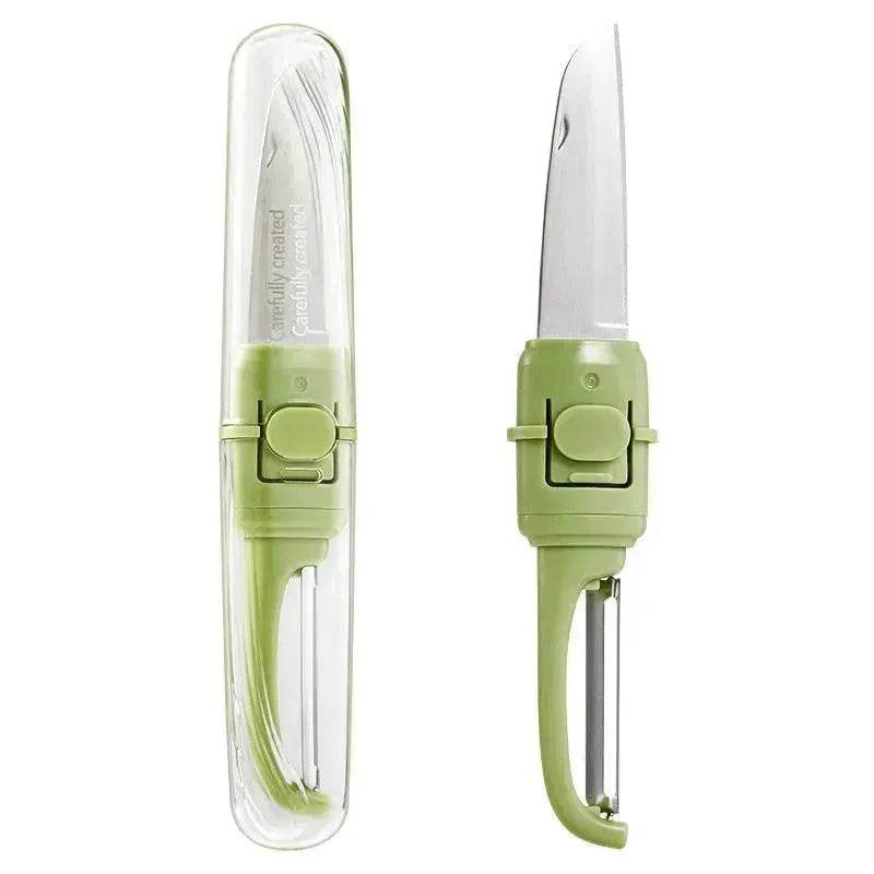 Two-in-one Portable Home Folding Double Head Fruit Knife Peeler - www.Shopthatapp.com