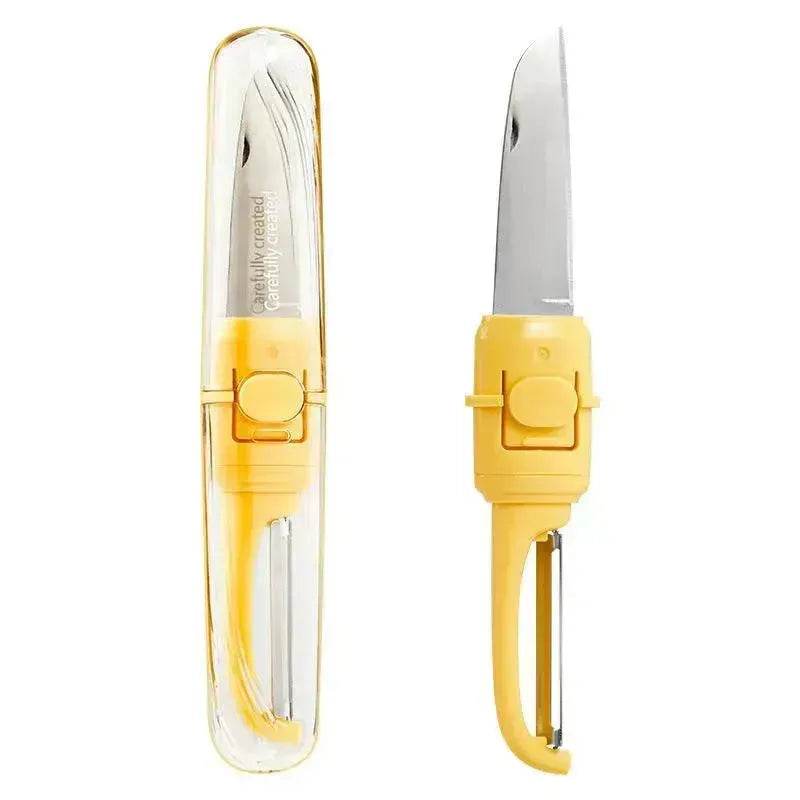 Two-in-one Portable Home Folding Double Head Fruit Knife Peeler - www.Shopthatapp.com