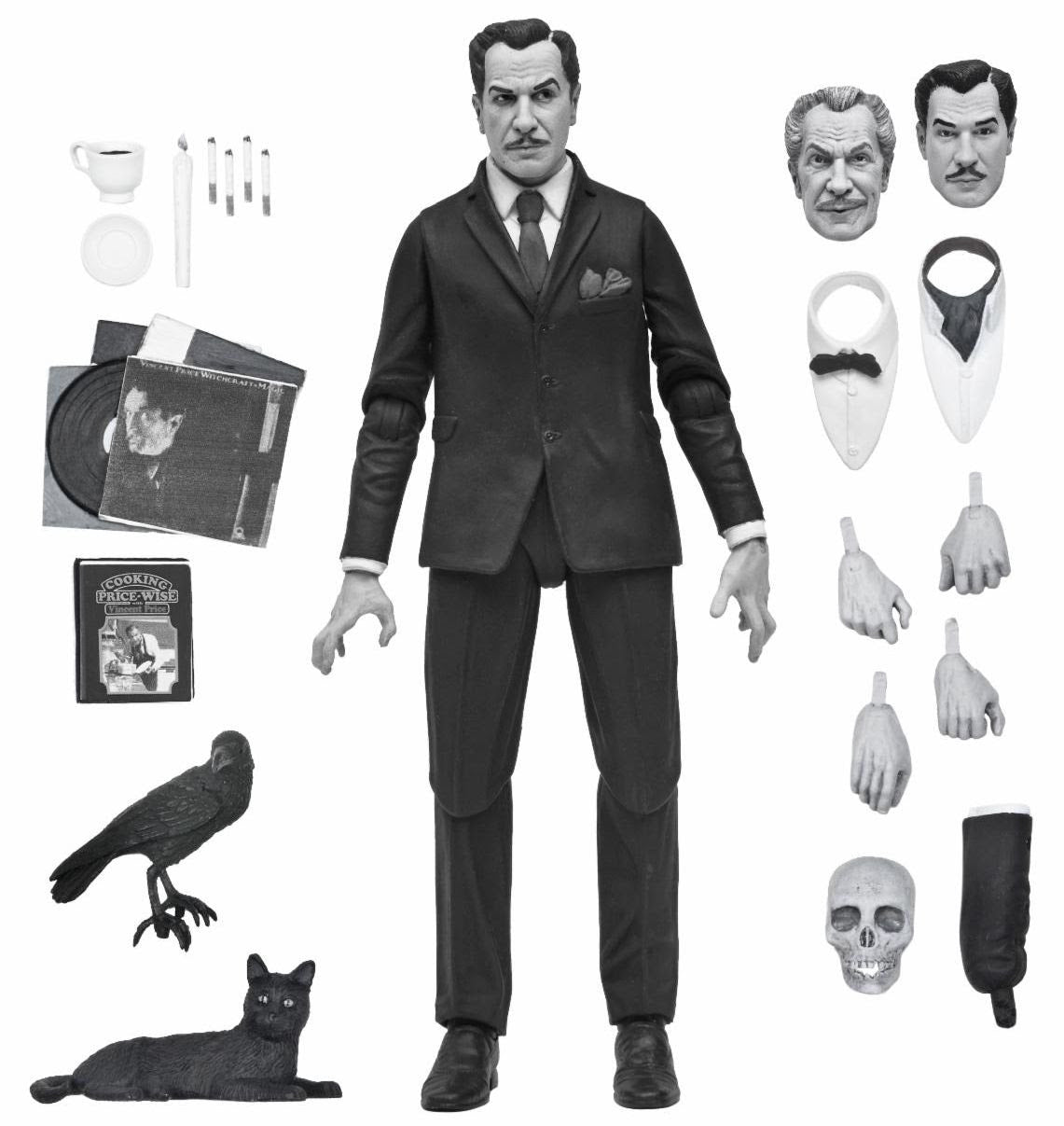 Vincent Price - 7" Scale Action Figure - Ultimate Vincent Price (B&W) (Preorder Feb/Mar 2026) - www.Shopthatapp.com