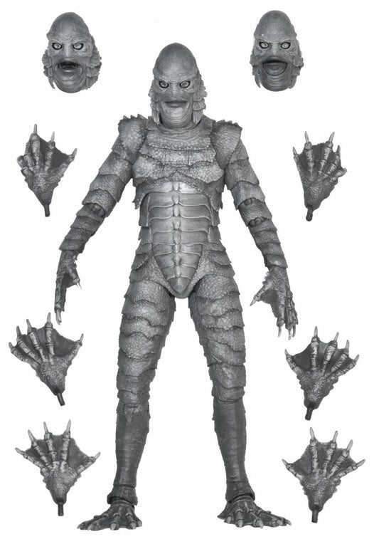 Universal Monsters -  Ultimate Creature from the Black Lagoon Figure - B&W - www.Shopthatapp.com