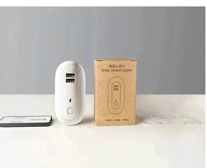 USB Remote Control Wall Lamp Timing Dimming Night Light Simple Bedroom Living Room Corridor LED Wall Lamp Socket - www.Shopthatapp.com