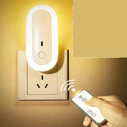 USB Remote Control Wall Lamp Timing Dimming Night Light Simple Bedroom Living Room Corridor LED Wall Lamp Socket - www.Shopthatapp.com