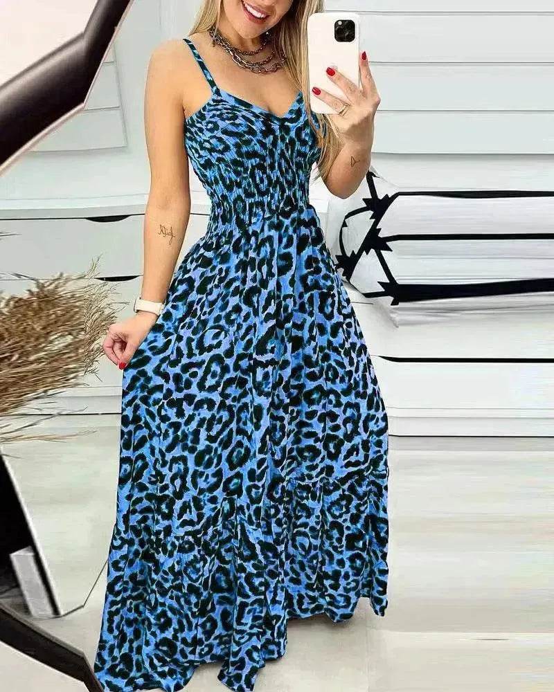 V-neck Brace Dress High Waist Temperament - www.Shopthatapp.com