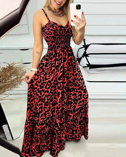 V-neck Brace Dress High Waist Temperament - www.Shopthatapp.com