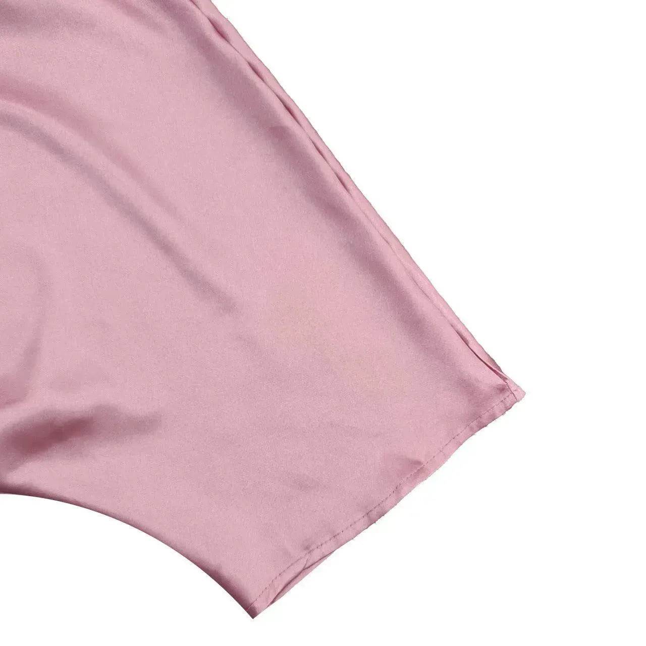 V-neck Loose Casual Two-piece Turkish Middle Eastern Robe Satin Dress - www.Shopthatapp.com