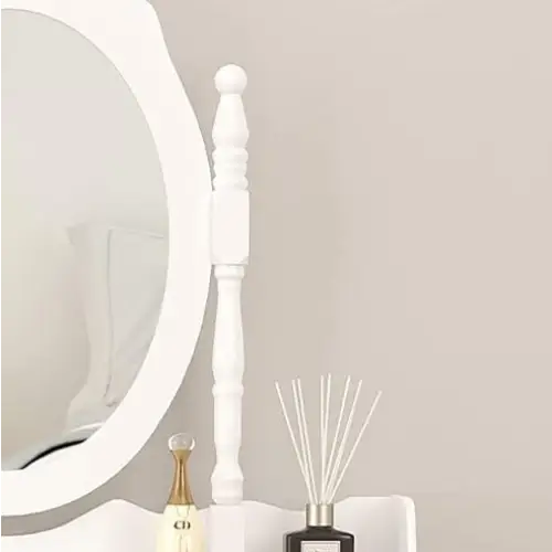 Vanity Table Set With 4 Drawer - www.Shopthatapp.com
