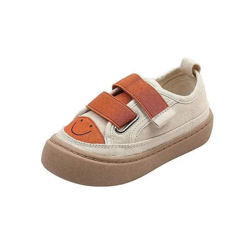 Velcro Round Head Anti-kick Soft Bottom Casual Shoes Tide - www.Shopthatapp.com