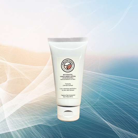 Forget Me Not Tube lotion by Pure Non-Scents in a white squeeze tube with a clean design
