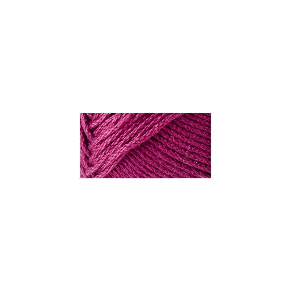 L'ArtisanCanada high-quality cotton yarn in vibrant berry color for crochet projects