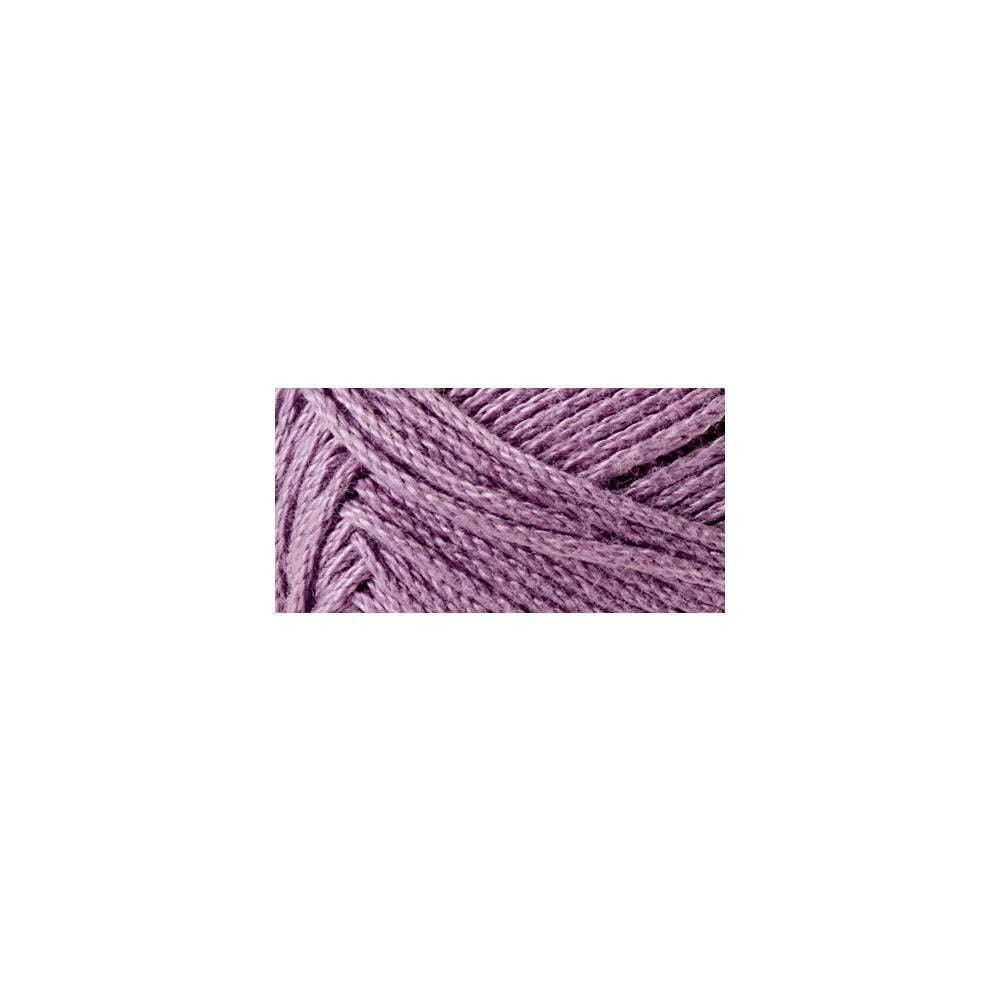 High-quality cotton yarn in lavender color for crochet projects and crafts