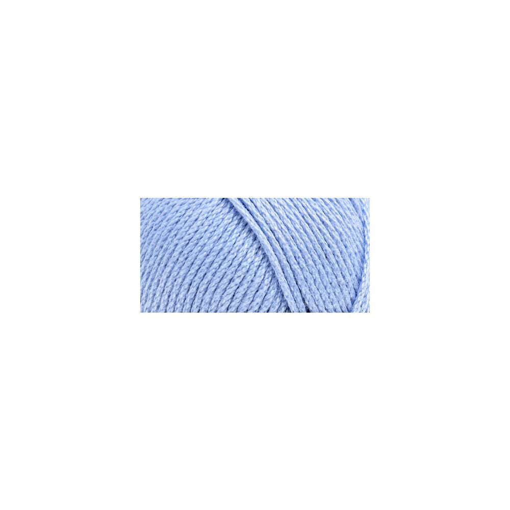 Soft blue high-quality cotton yarn by L'ArtisanCanada for crochet projects and crafts