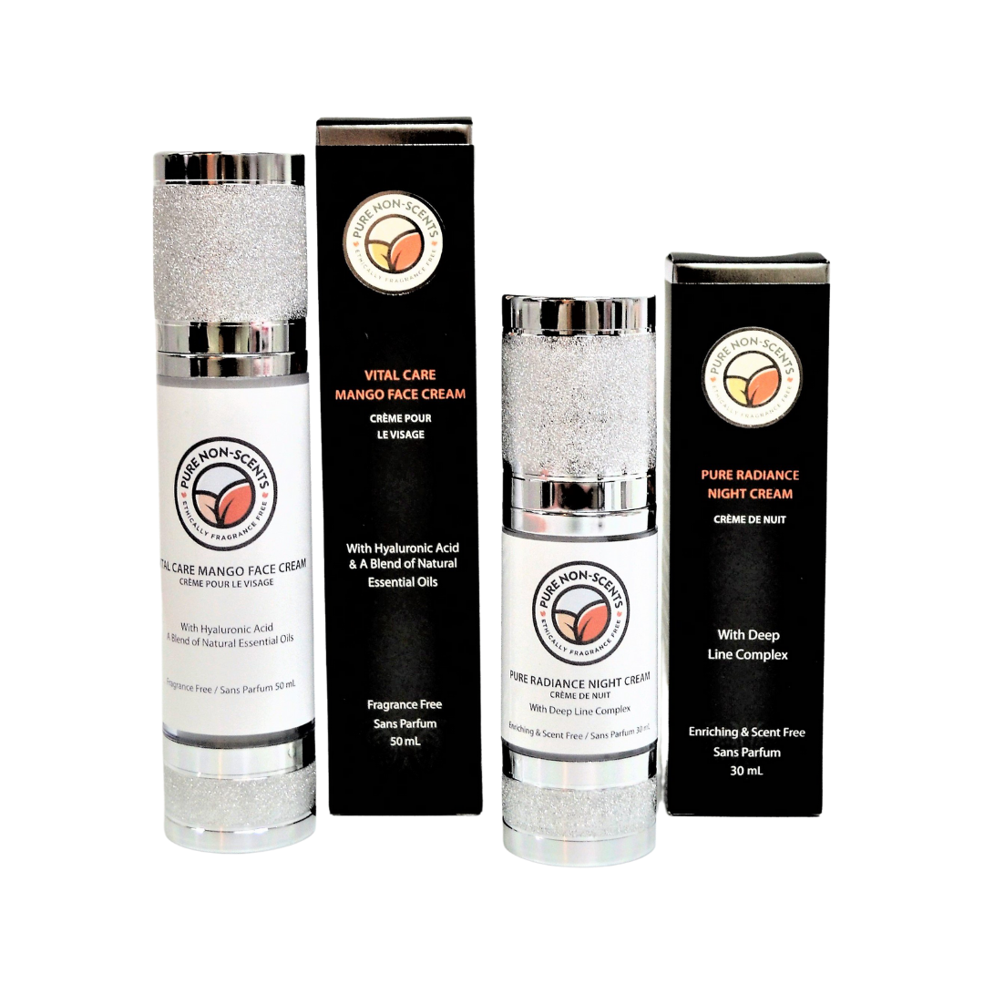 Pure Non-Scents Mango Face Cream Canada with Hyaluronic Acid and Natural Essential Oils