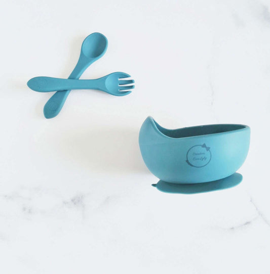 Creation Coco Lyly Ocean Blue Bowl Set with Utensils - www.Shopthatapp.com