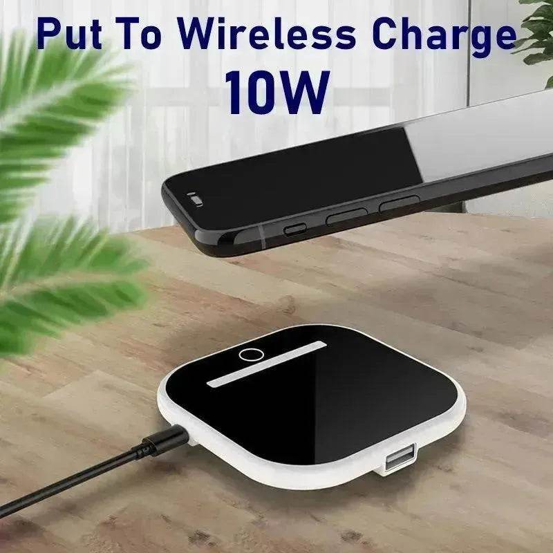 Vertical square mobile phone wireless charger - www.Shopthatapp.com