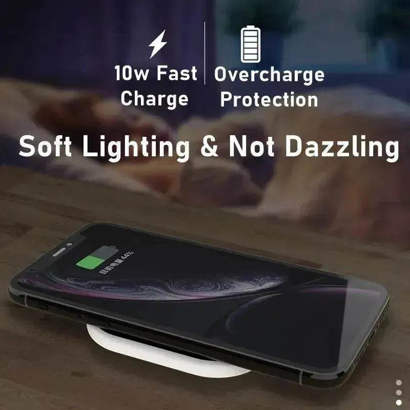 Vertical square mobile phone wireless charger - www.Shopthatapp.com