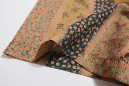 Vertical Stripes Small Floral Short-sleeved Casual Shirt - www.Shopthatapp.com