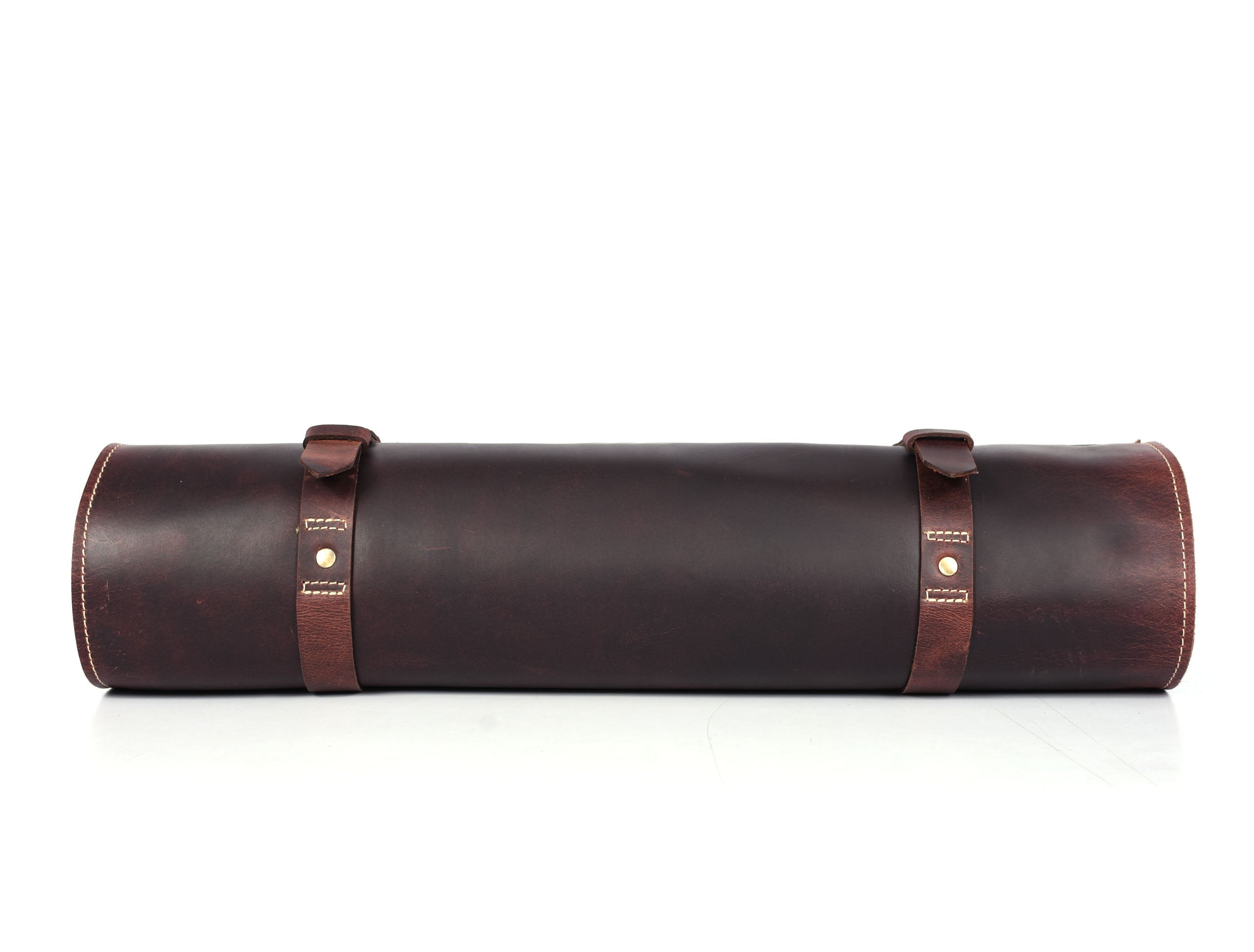 Vicenza Leather Knife Roll - Walnut Brown ( KR-53 ) - www.Shopthatapp.com