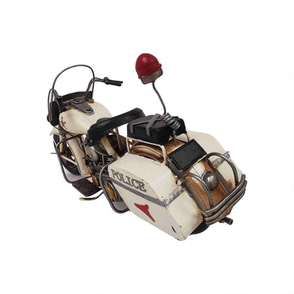 Peterson Housewares vintage police motorcycle model with intricate details and realistic design