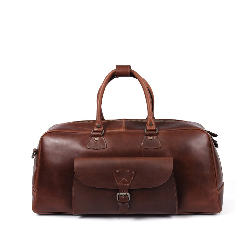 Voyager Leather Duffle Bag - www.Shopthatapp.com
