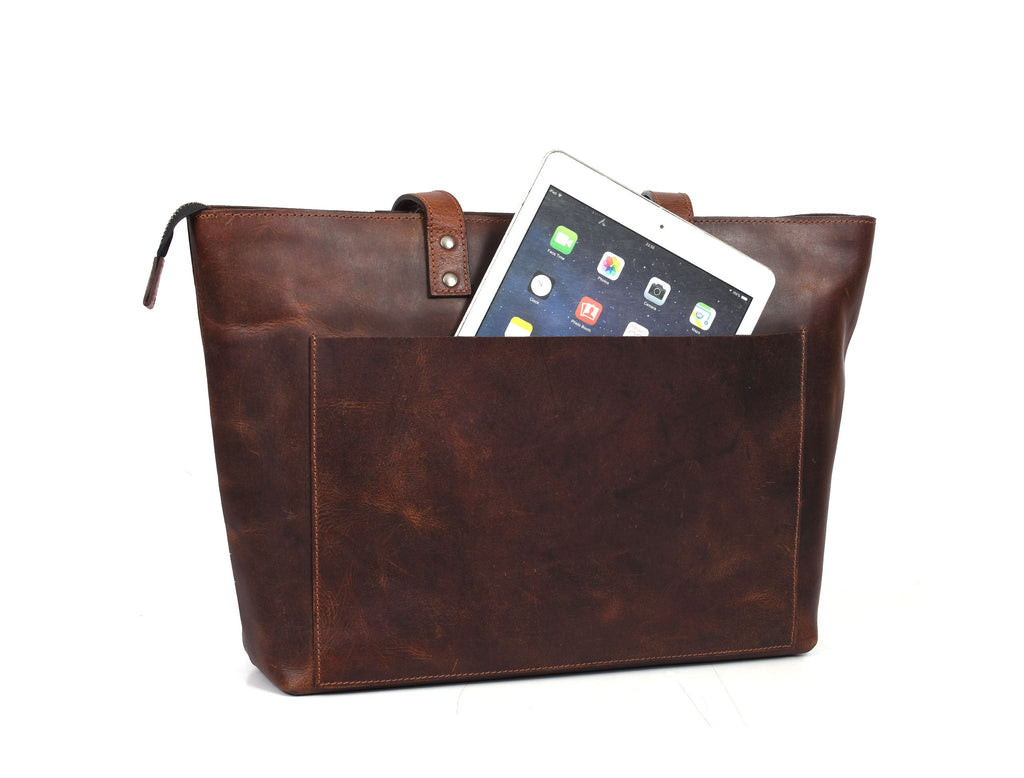 Voyager Leather Tote - www.Shopthatapp.com