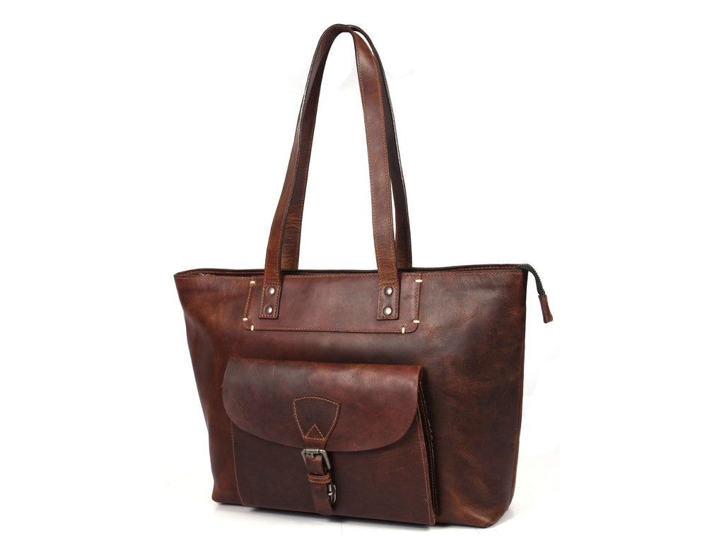 Voyager Leather Tote - www.Shopthatapp.com