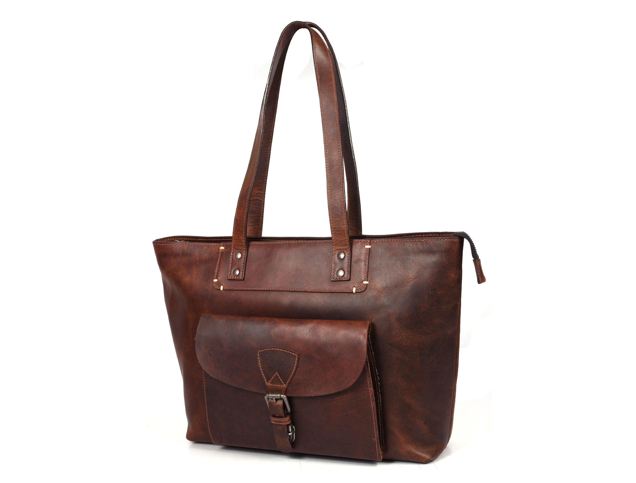 Voyager Leather Tote - www.Shopthatapp.com