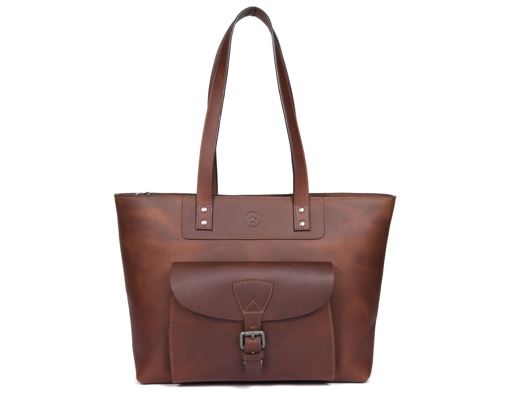 Voyager Leather Tote Bag - www.Shopthatapp.com