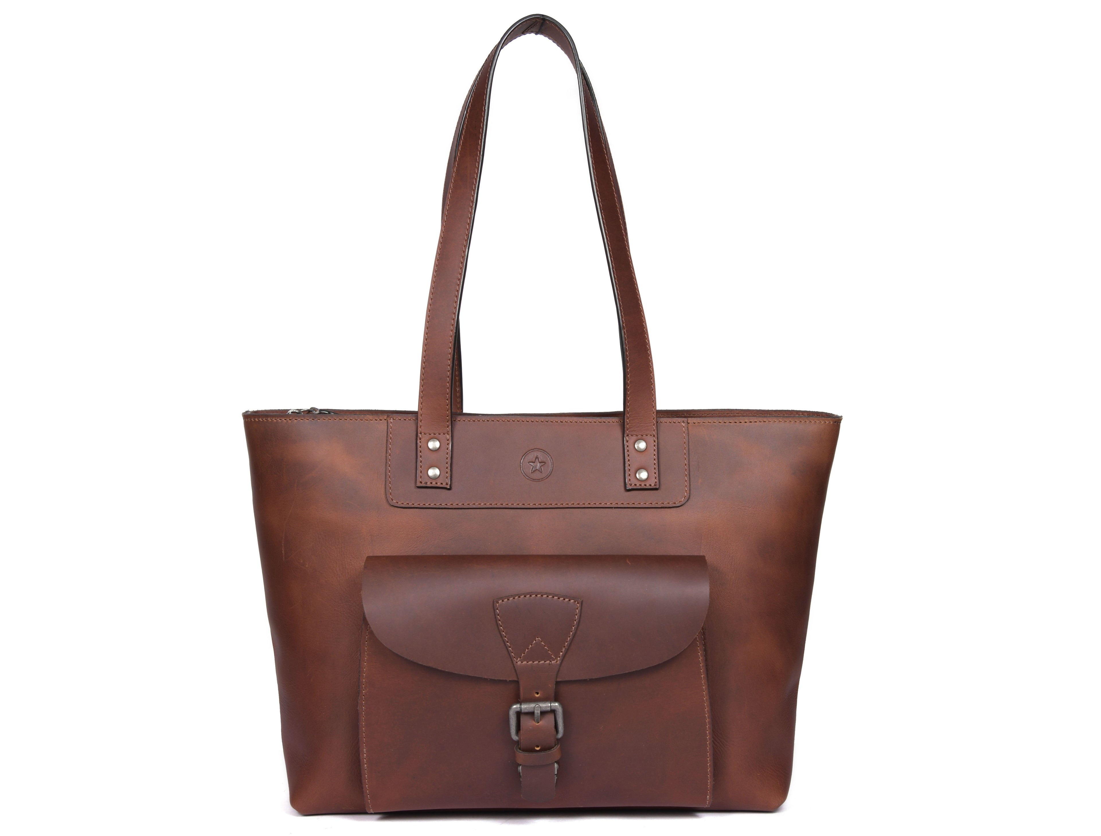 Voyager Leather Tote Bag - www.Shopthatapp.com