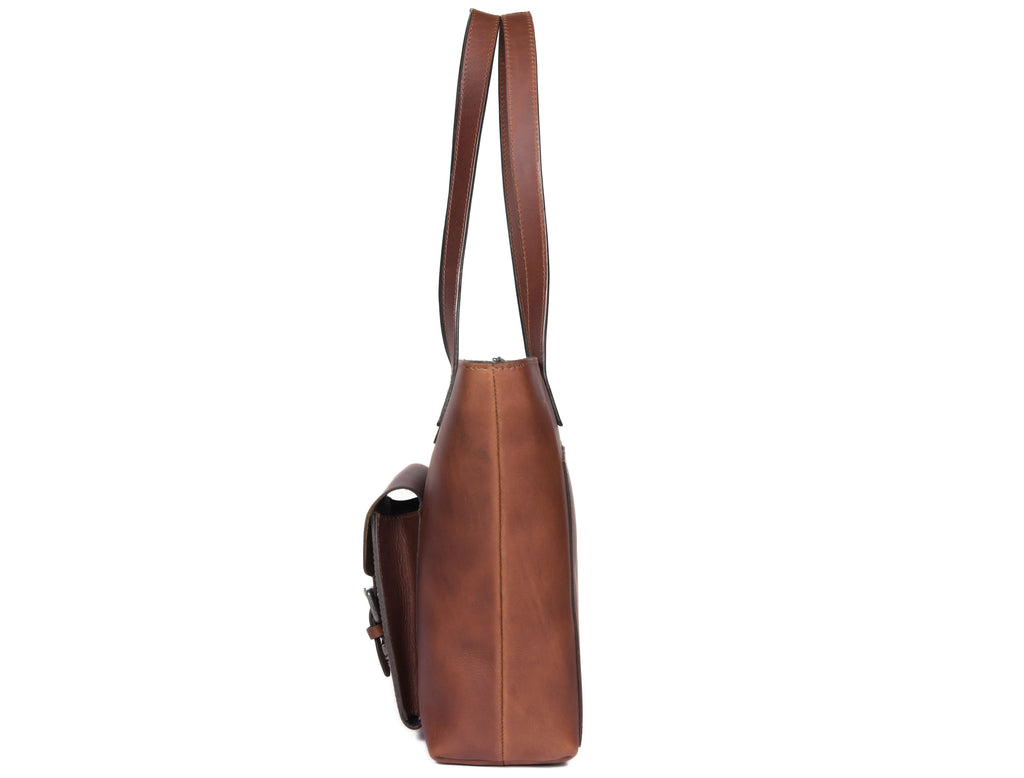 Voyager Leather Tote Bag - www.Shopthatapp.com