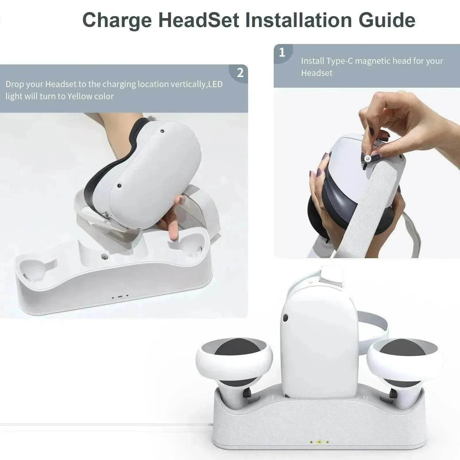 VR Glasses Handle Magnetic Charging Base - www.Shopthatapp.com
