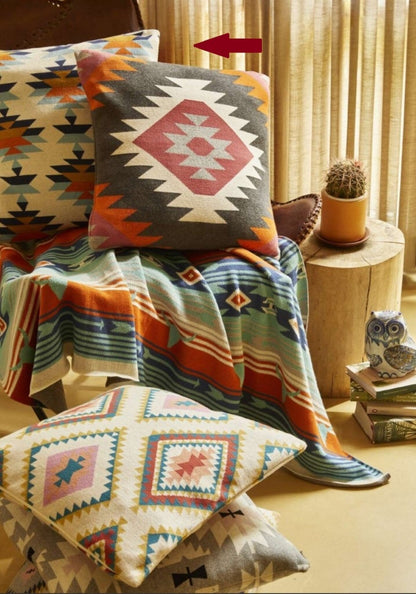 Coussin en tricot de coton