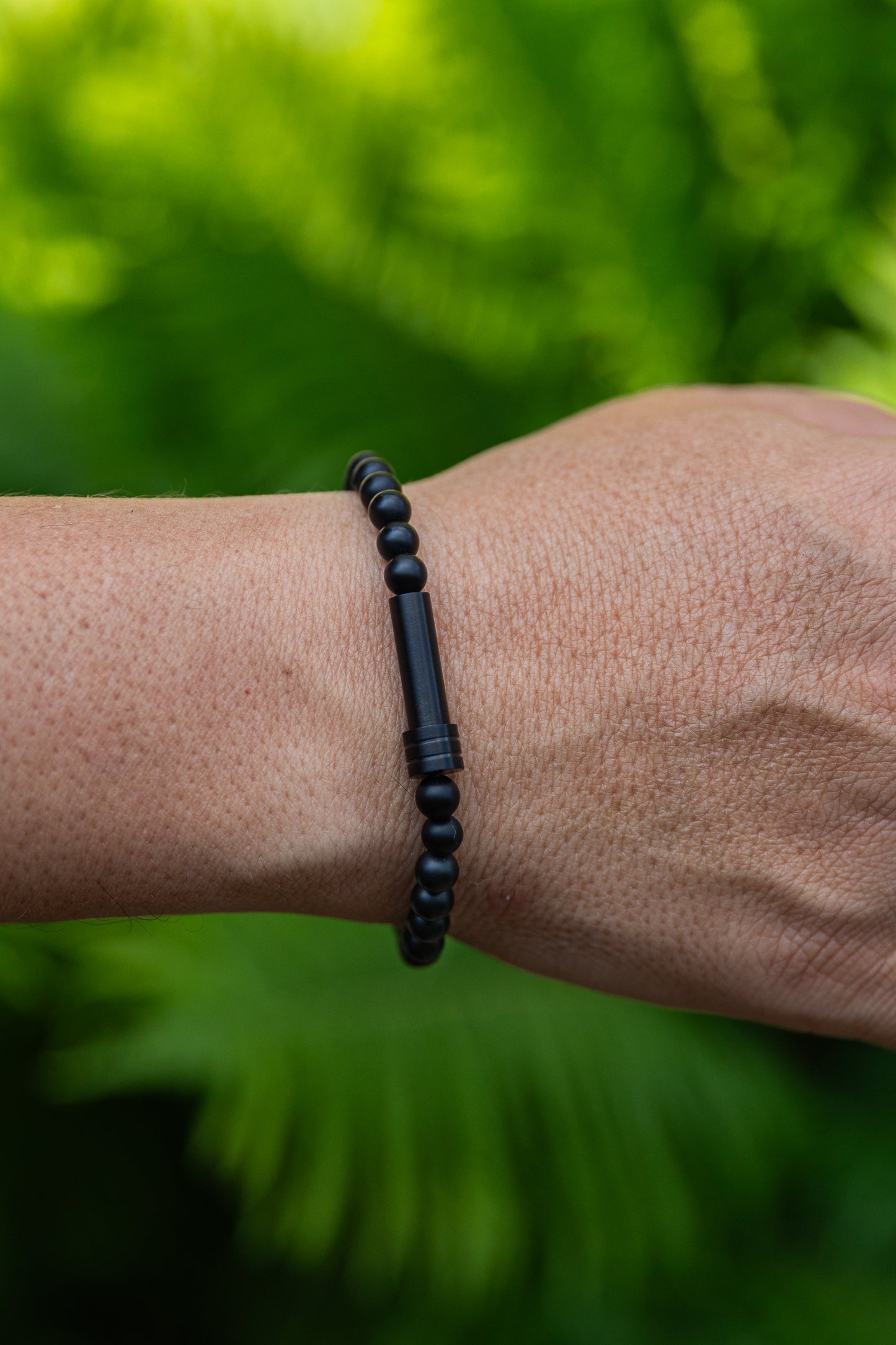 Bracelet d'intention en onyx noir
