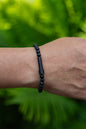 Bracelet d'intention en onyx noir