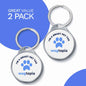 Canada pet smart tag 2 pack featuring durable design and customizable pet information