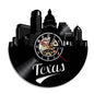 Wall Clock Vinyl Wall Clock  Atlanta Skyline Vinyl Record Clock Georgia Wall Art Atlanta Wall Decor Vinyl Clock Lights Silent Clock - www.Shopthatapp.com