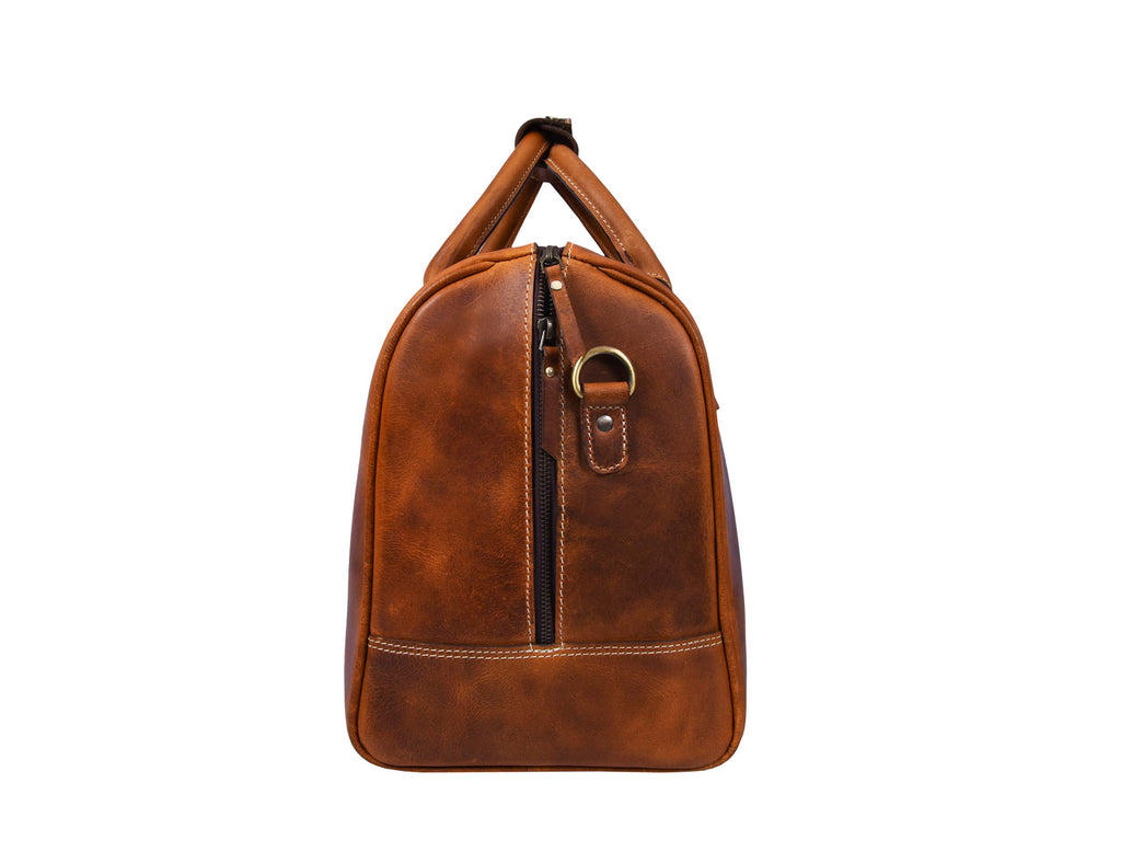Walton Leather Travel Bag -  Caramel Brown - www.Shopthatapp.com
