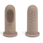Warm Taupe Silicone Finger Toothbrush set of two