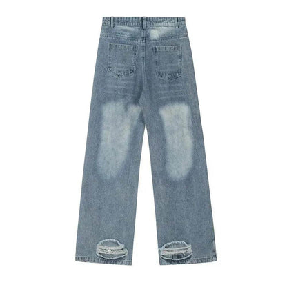 Washing Hole Do The Old Cowboy Straight-leg Trousers - www.Shopthatapp.com