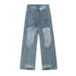 Washing Hole Do The Old Cowboy Straight-leg Trousers - www.Shopthatapp.com
