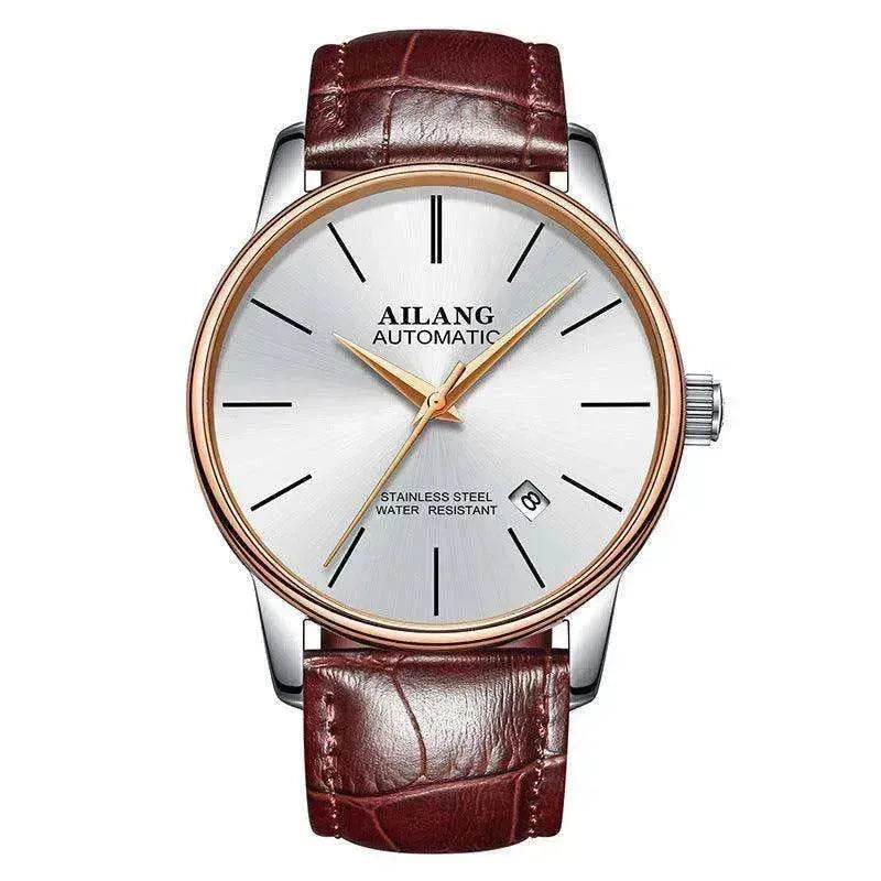 AILANG Automatic Genuine Leather Wrist Watch for Men - www.Shopthatapp.com