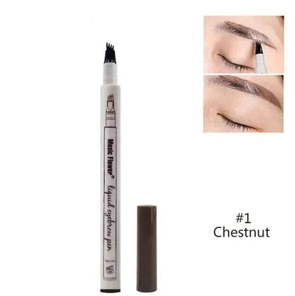 Waterproof Natural Eyebrow Pen Four-claw Eye Brow Tint Fork Tip Eyebrow Tattoo Pencil - www.Shopthatapp.com