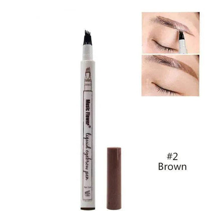 Waterproof Natural Eyebrow Pen Four-claw Eye Brow Tint Fork Tip Eyebrow Tattoo Pencil - www.Shopthatapp.com