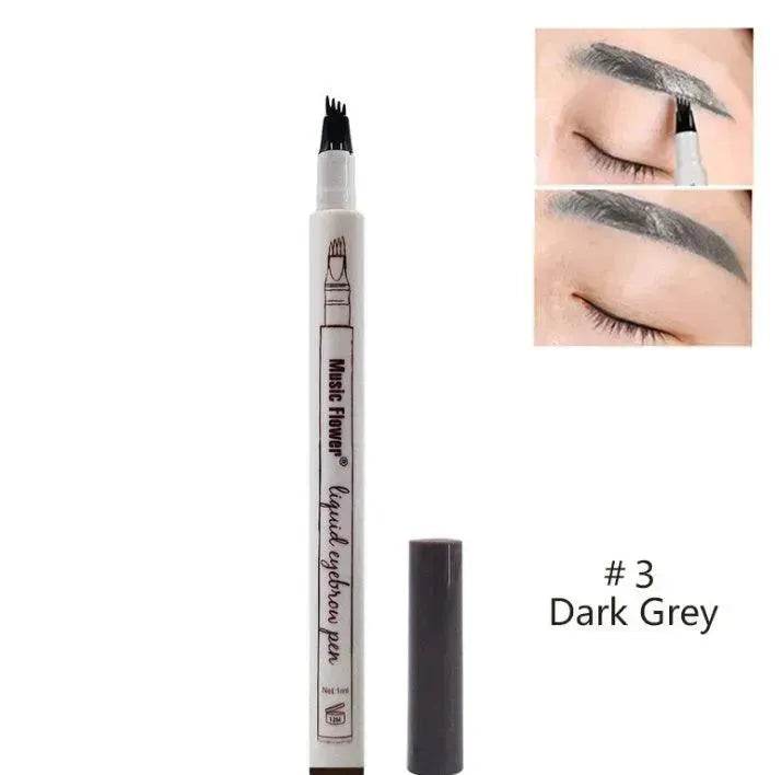 Waterproof Natural Eyebrow Pen Four-claw Eye Brow Tint Fork Tip Eyebrow Tattoo Pencil - www.Shopthatapp.com