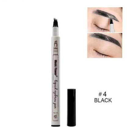Waterproof Natural Eyebrow Pen Four-claw Eye Brow Tint Fork Tip Eyebrow Tattoo Pencil - www.Shopthatapp.com