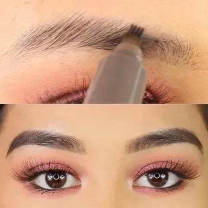 Waterproof Natural Eyebrow Pen Four-claw Eye Brow Tint Fork Tip Eyebrow Tattoo Pencil - www.Shopthatapp.com